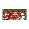 Tecido de fundo de Natal para comércio exterior da Amazon transfronteiriço para decoração de porta, montagem de festa e cobertura de porta tipo bandeira de meia-lua