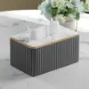 Caixa de Lenços Sala de Estar Luxo Leve High-end Simples Doméstico Mesa de Jantar Design Criativo Senso High-end Couro Caixa de Papel Estilo ins