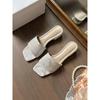 Sandalias Planas de Moda para Exteriores Primavera y Verano 2026 Nuevo Estilo Chino Versátiles Zapatillas de Tacón Grueso para Mujer