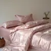 Nuevo Conjunto de Cuatro Piezas Jacquard Cationico Simple de Moda Lujo Ligero Ins Aurora