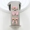 Adequado para Pulseiras de Silicone de Apple Smart Watches 38mm e 42mm, Anéis Decorativos Coloridos da Série Oil-Drip e Tachas Decorativas