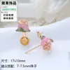 Base para Aretes de Perlas DIY Aretes con Forma de Flor para Mujer Versátil Aguja de Plata S925 Venta al por Mayor Accesorios Semi-Terminados para Aretes de Perlas
