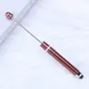 Caneta com Contas para Tela Sensível ao Toque Bobina Única DIY Feita à Mão Caneta Esferográfica Multicolorida Caneta de Assinatura com Contas Educacional para Negócios Atacado em Estoque