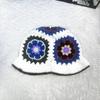 Sombrero de Cuenca Tejido a Mano con Flor Hueca Vintage Japonés para Mujer Otoño e Invierno Dulce Combinable Sombrero de Lana para Mostrar el Rostro Moderno