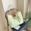 Bolso de Hombro de Lunares Estilo Coreano 2026 Transfronterizo, Fresco y Sencillo, Gran Capacidad, Bolso de Lona para Viajes, Estilo Juvenil