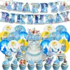 Decoración para Fiesta de Cumpleaños Tema Princesa Amazona Cenicienta Banderín Pancarta Set de Globos