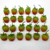 Fresa de simulación de plástico, molde pequeño de fresa con hojas, modelo de fruta falsa, decoración de vitrina, accesorios para fotografía