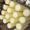 Haste Sólida de Nylon Bege, Haste Plástica Cilíndrica Sólida, Haste Redonda Resistente ao Desgaste e a Altas Temperaturas, Haste Resistente, Material de Haste de Nylon Resistente ao Desgaste
