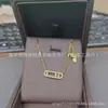Collar Clásico de Tres Diamantes Full Diamond Familia Mei para Mujer, Cadena para Clavícula Versátil de Moda Ajustable en Oro Rosa de Alta Gama