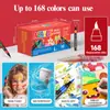 Venda Quente Transfronteiriça 168 Cores Marcadores Acrílicos de Grande Porte com Qualificações Completas e Suporte para Marcação Marcadores de Pintura Artística