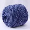 0.1kg Chenilla Terciopelo Dorado Lana Bufanda Tejida para Hombres y Mujeres DIY Hecho a Mano Tejer Suéter Gancho de Crochet Zapatillas Hilo Grueso