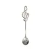 Acero Inoxidable 304 Cuchara de Café Nota Musical Cuchara para Remover Cuchara de Postre de Restaurante Cuchara para Café con Leche Cuchara Popular para Té Nota Musical