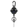 Fivela Retrátil para Exterior Fivela de Puxar Fácil Chaveiro Anti-Perda Cordão Elástico Chaveiro de Alta Recuperação Mini Fivela de Puxar Fácil