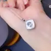Collar de plata 925 con incrustaciones de aguamarina natural, joyería para mujer de lujo ligero y de alta gama, pulsera, collar, venta al por mayor, una generación de cabello