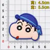 Desenho Animado Crayon Shin-Chan Patch de Borracha Macia em PVC Decoração Acessórios DIY Capa de Tablet Celular Decoração para Acessórios de Carro