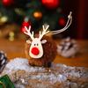 Colgante de Cervatillo Navideño Decoraciones para Árbol de Navidad Fiesta de Vacaciones Diseño de Escena de Escritorio Bola Tonta de Alce Ciervo Navideño