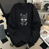 Camiseta de Manga Larga Bestseller de Almacén Rayo para Hombre Primavera Otoño Holgada Tendencia Calle Marca Adolescente Hombre Tallas Grandes Capa Base Transfronterizo