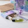 Bolsa Cosmética Laser Colorida Ultraleve, Bolsa Portátil de Moedas de Alto Padrão para Mulheres com Alça de Pulso, Bolsa para Celular de Grande Capacidade