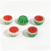 Pinzas para el pelo, gomas para el pelo, decoraciones para zapatos, llaveros y adornos de resina de frutas y sandía 3D realistas - materiales vendidos al por mayor