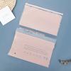 Saco de zíper plano rosa para roupas íntimas, bolsa de armazenamento de viagem, saco de plástico translúcido PE com zíper