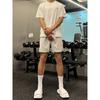 Shorts Deportivos de Fitness para Hombre Estilo Americano Verano Marca de Moda Elegante Color Sólido Baloncesto Running Casual