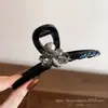 Pinza para el pelo de flor de pedrería minimalista estilo coreano, pinza de garra elegante y a la moda, accesorio para el pelo de alta gama para recogidos, pinza para el pelo de uso diario