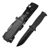 Cuchillo de Caza Multifuncional Integrado con Espiga Transfronterizo Cuidadosamente Seleccionado, Cuchillo Recto Pequeño Portátil para Supervivencia al Aire Libre, Cuchillo de Alta Dureza
