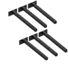 Suporte de Canto Triangular de Ferro Forjado para Parede Suporte Pesado de Prateleira Montado na Parede Estante de Livros Prateleira de Parede Suporte em T Móveis