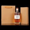 Botella de vino de frutas de vidrio con rayas verticales, barril sellado, botella de vino de arroz, botella de vino de ciruela verde, botella de licor de vidrio transparente, venta al por mayor de fábrica