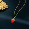 Popular Año Nuevo Feliz Año Nuevo Guofeng Cadena de Collar de Acero de Titanio para Mujer Nueva Celebridad de Internet Cadena de Collar de Moda Joyería de Lujo Ligero