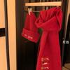 Chapéu de Tricô de Cachorro Dachshund para Crianças Quente de Inverno Versátil Estudante À Prova de Frio Proteção para Orelhas Fofo Conjunto de Duas Peças de Chapéu Cachecol para Homens