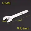 Llave de boca abierta delgada, Llave pequeña para muebles, cajas eléctricas y electrodomésticos, Llave simple, Llave delgada, Llave hexagonal exterior