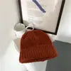 Gorro de Punto de Color Sólido Holgado para Mujer en Invierno, Moderno y a la Moda, Hace que la Cara Parezca Más Pequeña, Cálido y Protector de Orejas, Sombrero de Lana