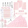 Conjunto de 32 Peças Colorido Nórdico Transfronteiriço de TPU, Conjunto de Ferramentas para Decoração de Bolos e Decoração, Ferramentas DIY para Confeitaria