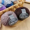 Hilo de lana merino 100% lana pura hilo de peso medio hilo para suéter tejido a mano hilo para gorro tejido a mano aguja de tejer hilo para abrigo