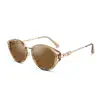 Gafas de Sol Marrones Ojo de Gato para Mujer 2026 Nuevo Estilo Gama Alta Anti-UV Retro Polarizadas para Conducir