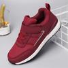 Zapatos antideslizantes de otoño para hombres y mujeres mayores, zapatos gruesos y cálidos para caminar de mediana edad y ancianos, zapatos de suela suave de gran tamaño para ancianos A2088