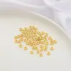 Chapado en Oro de 14K Color Plata Grueso Conservación del Color Cuentas Doradas Cuentas Espaciadoras Cuentas Planas Cuentas Sueltas Pulsera DIY Cuentas Espaciadoras Accesorios de Joyería Hechos a Mano
