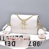 Bolsos para Mujer 2025 Nuevo Estilo Bolso Bandolera de Hombro para Mujer Simple de Cadena de Alta Gama Bolso Cuadrado Pequeño para Mujer Transfronterizo