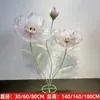 Orquídea de Organza Flor de Seda Flor de Rede de Seda Enfeites de Decoração de Janela Layout de Janela Casamento Flores Artificiais Flores Artificiais