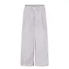 Pantalones Casuales a Cuadros Rosas Estilo Americano 11Kn para Hombres y Mujeres, Holgados de Color Dopamina Bloque de Color con Cordón, Delgados, Caídos, Pierna Ancha