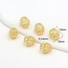 Acessórios de Contas Ovais Zircônia Microcravejada Preservação da Cor Preenchido com Ouro 14K Contas Soltas Pulseira DIY Pulseira Acessórios de Joias C45