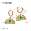 Para agradecer aos novos e antigos clientes, a Jieding oferece brincos versáteis para mulheres, estilo europeu e americano, aço inoxidável banhado a ouro 18k, atacado