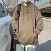 Sudadera con capucha clásica, simple, versátil, holgada y cómoda para otoño, para hombres y adolescentes, elegante y casual
