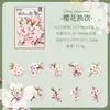 Serie Paraíso Lleno de Flores Pegatinas Impermeables para Mascotas Estilo Ins Florales Retro Material para Diario de Viaje DIY Pegatinas Decorativas