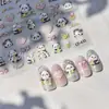 Pegatinas Populares de Arte de Uñas Xiaohongshu Aspecto de Alta Gama Lindo Panda DIY Estampado Estereoscópico 5D Decoración de Arte de Uñas