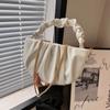 Small Bag Women's Bag 2023 Nova Bolsa de Ombro Plissada Design de Nicho All-match Coreano Nuvens Moda Crossbody Bolsa Feminina