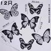 Mariposa Negra, Mariposa Blanca, Mariposa Hueca, Mariposa Colorida, Topper Decoración de Pastel Mariposa 3D, Topper Colorido para Mesa de Postres
