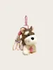 Pingente Pelúcia Cachorrinho Fofo Dopamina Pingente de Bolsa Mochila Boneco Cachorro Desenho Chaveiro Presente para Melhor Amigo