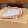 Diadema Hecha a Mano Estilo Coreano Adelgazante Cristal Brillante Elegante Sencilla Versátil Prensada Diadema Accesorios para el Cabello
